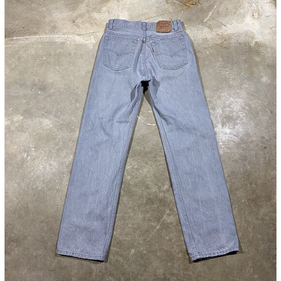 VTG Levi’s 701-5755 Student Fit Jeans Gray USA Made 80s (25x29) - Picture 1 of 10